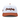 Classic Cowboy The Capitol white and rust snapback with rust script embroidery, front view.