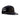 Classic Cowboy The Outpost all-black mesh back trucker hat with tonal gold embroidery and rope detail.