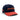 Classic Cowboy The Wildcatter navy and coral snapback with Texas side embroidery, angled view.