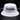 Classic Cowboy western bucket hat in black and white, on display.