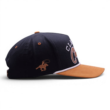 Classic Cowboy The Bandera roper hat, side view showing rope detail.