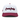 Classic Cowboy The Brazos white and maroon snapback with maroon script embroidery, front view.
