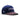 Classic Cowboy The Cal navy western snapback with grey suede brim and raised embroidery.