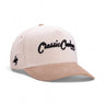 Classic Cowboy The Cattleman tan and cream corduroy western cap with bold script embroidery.