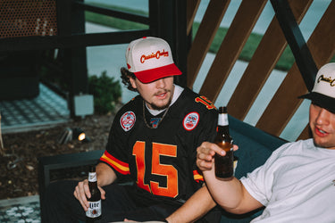 The Arrowhead snapback by Classic Cowboy, angled view.