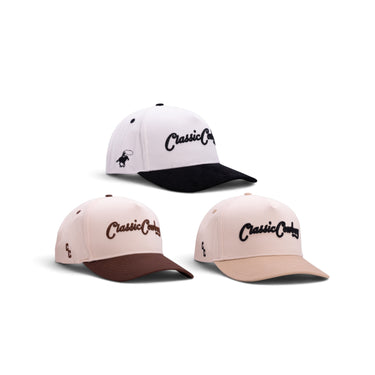 Classic Cowboy The Classic 3 bundle: The Formal, The Kittle, and The Sahara western snapbacks.