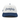 Classic Cowboy The Landry white and navy corduroy snapback with script embroidery, front view.