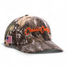 Classic Cowboy The Marksman camouflage western cap with orange embroidery and American flag detail.