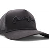 Classic Cowboy The Midnight Maverick black-on-black western trucker hat with mesh back.